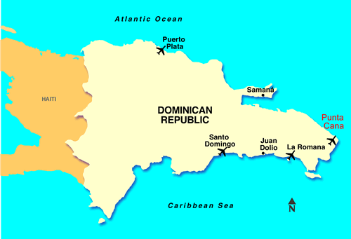 Location of Melia Caribe Tropical